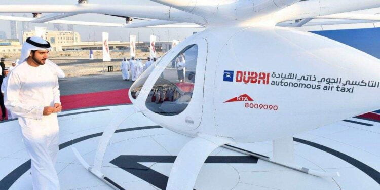 Dubai To Launch Flying Taxis Fully Operational by 2026